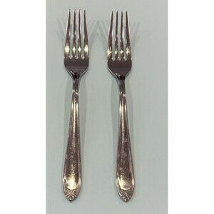 Lenox Unknown Pattern Discontinued Stainless Dinner Forks Flatware Vietnam